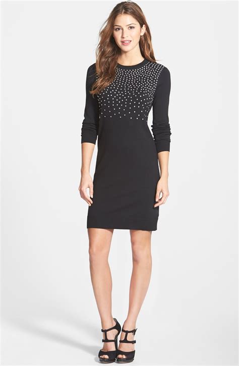 michael michael kors studded sweater dress|Michael Kors sweater women's.